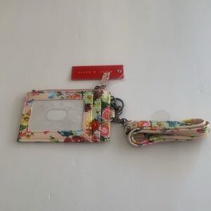 Crossbody flowered petal pink card holder byKelly& Katie